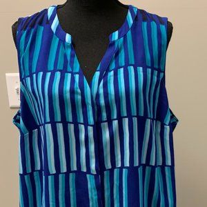 Plus Size Sleeveless Blouse